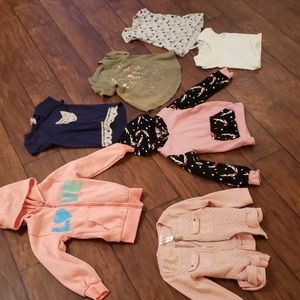 Lot 3 jackets & 4 shirts (girls)